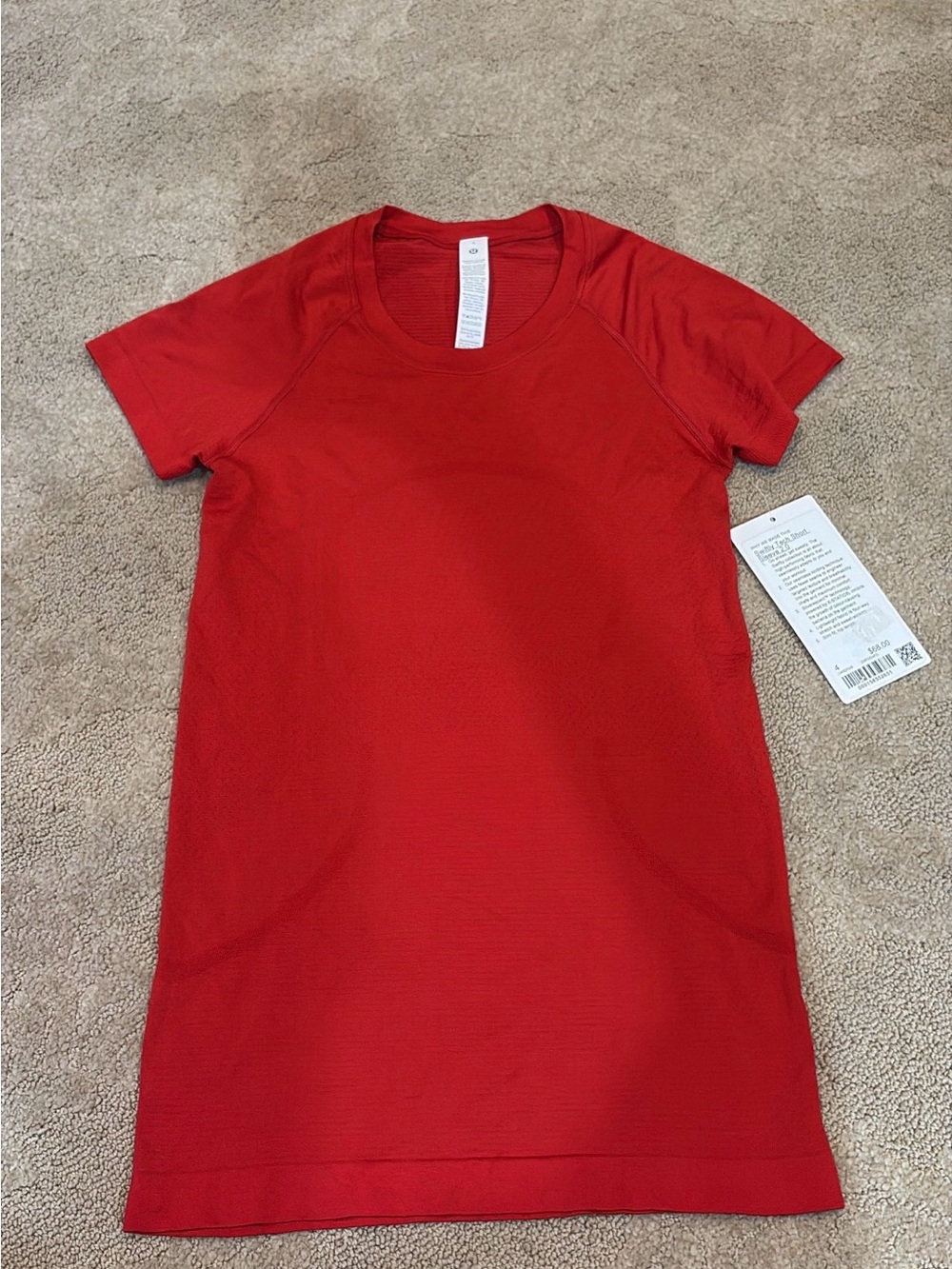 Lululemon Oxford Red Short sleeve swiftly tech 2.0